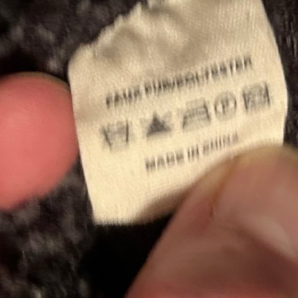 Black Faux Sherpa Quilted Quarter Zip - Picture 4 of 4